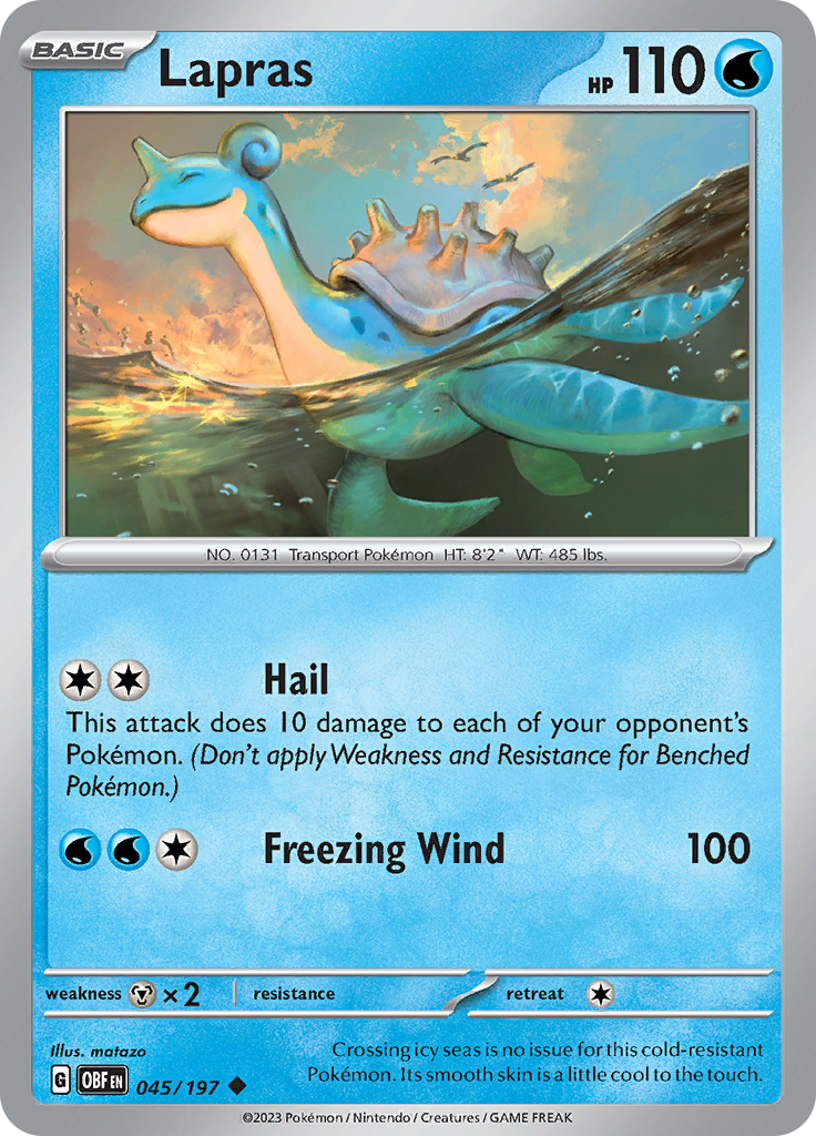 Lapras (045/197) [Scarlet & Violet: Obsidian Flames] | Card Citadel