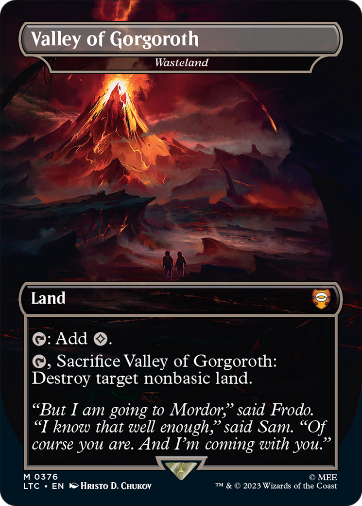 Valley of Gorgoroth - Wasteland [The Lord of the Rings: Tales of Middle-Earth Commander] | Card Citadel