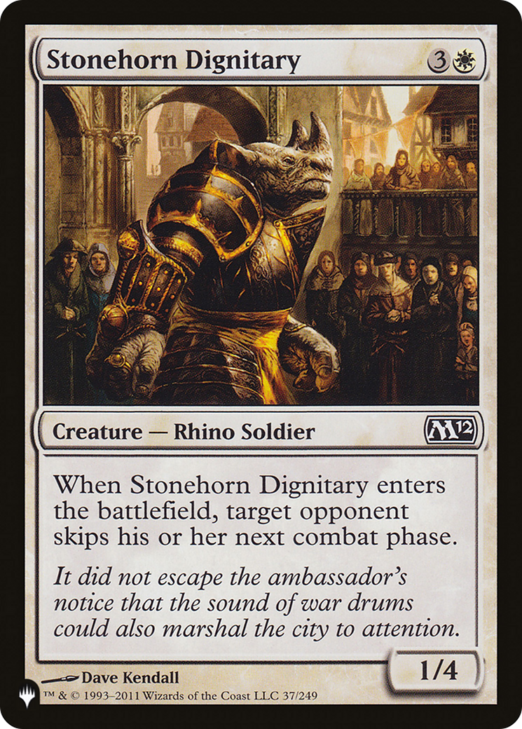 Stonehorn Dignitary [The List Reprints] | Card Citadel