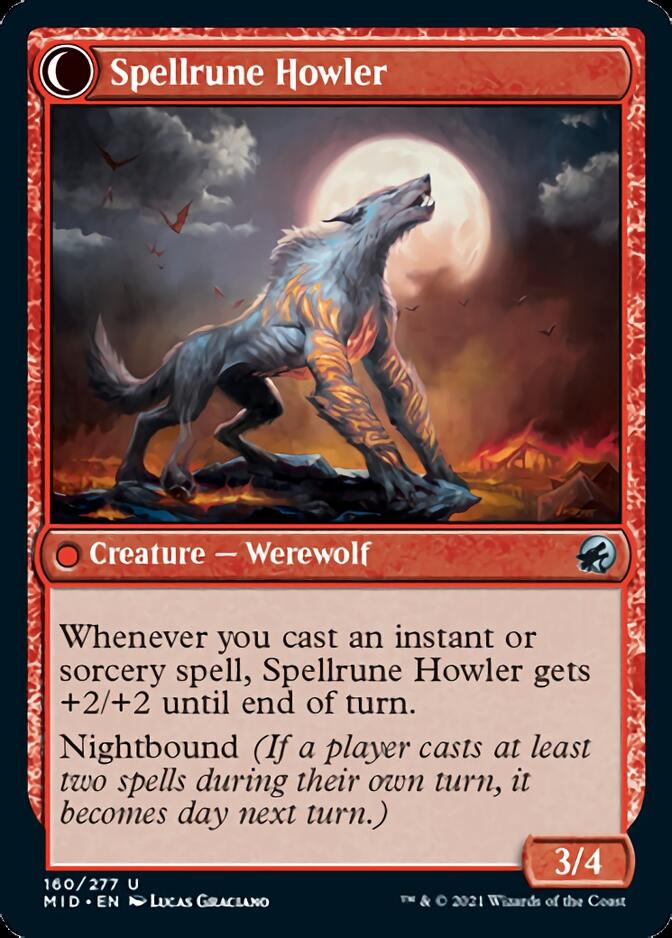 Spellrune Painter // Spellrune Howler [Innistrad: Midnight Hunt] | Card Citadel