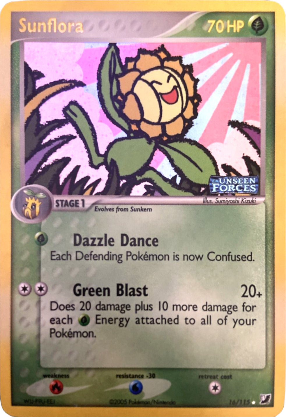 Sunflora (16/115) (Stamped) [EX: Unseen Forces] | Card Citadel