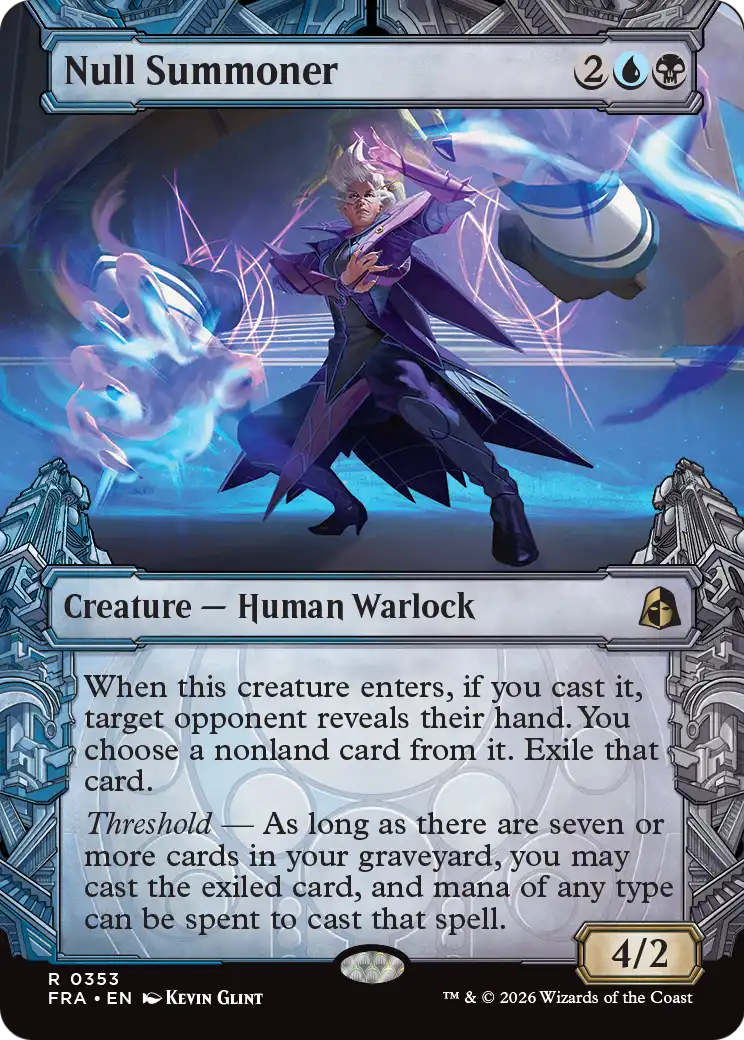 Null Summoner (Showcase) [Reality Fracture] | Card Citadel