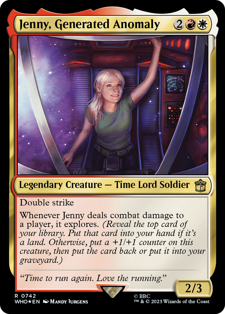 Jenny, Generated Anomaly (Surge Foil) [Doctor Who] | Card Citadel