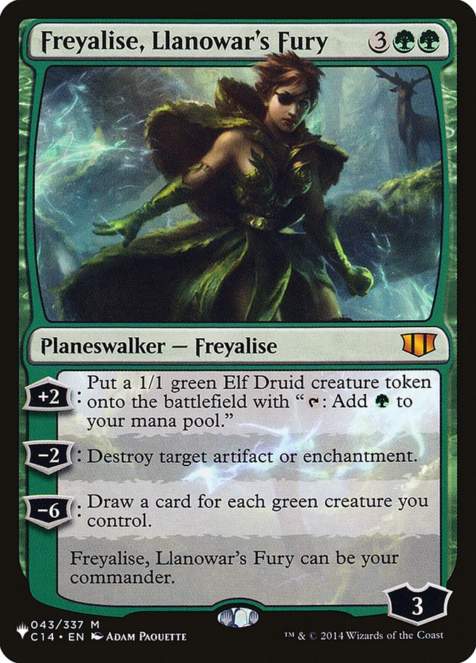 Freyalise, Llanowar's Fury [The List] | Card Citadel