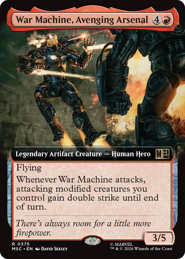 War Machine, Avenging Arsenal (Extended Art) [Marvel Super Heroes Commander] | Card Citadel