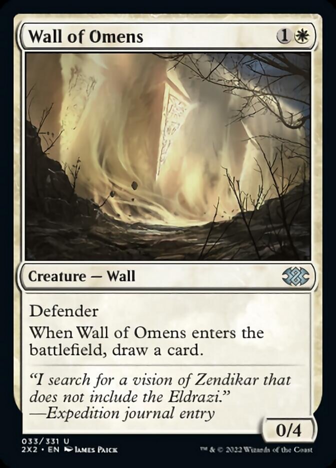 Wall of Omens [Double Masters 2022] | Card Citadel