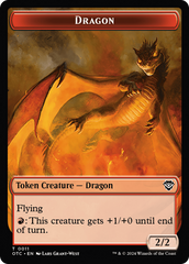 Dragon Egg // Dragon Double-Sided Token [Outlaws of Thunder Junction Commander Tokens] | Card Citadel