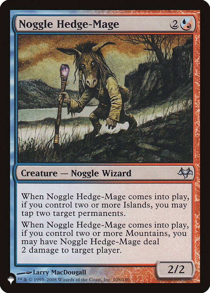 Noggle Hedge-Mage [The List] | Card Citadel