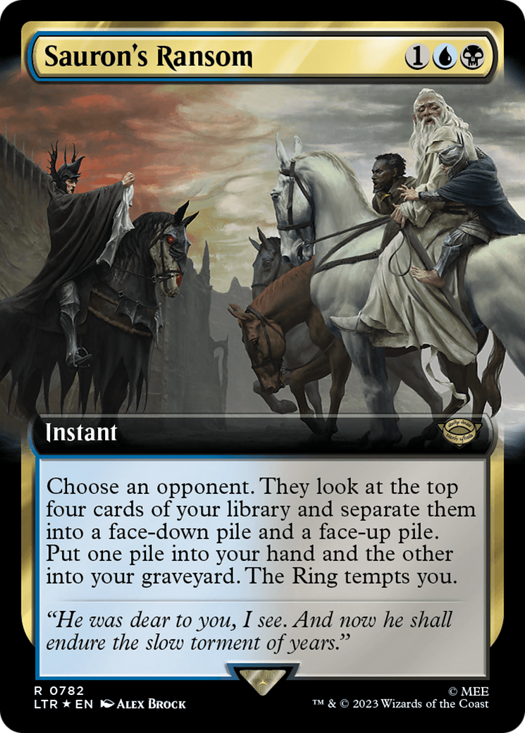 Sauron's Ransom (Extended Art) (Surge Foil) [The Lord of the Rings: Tales of Middle-Earth] | Card Citadel