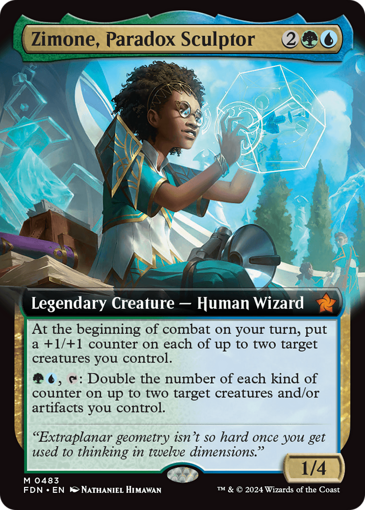 Zimone, Paradox Sculptor (Extended Art) [Foundations] | Card Citadel