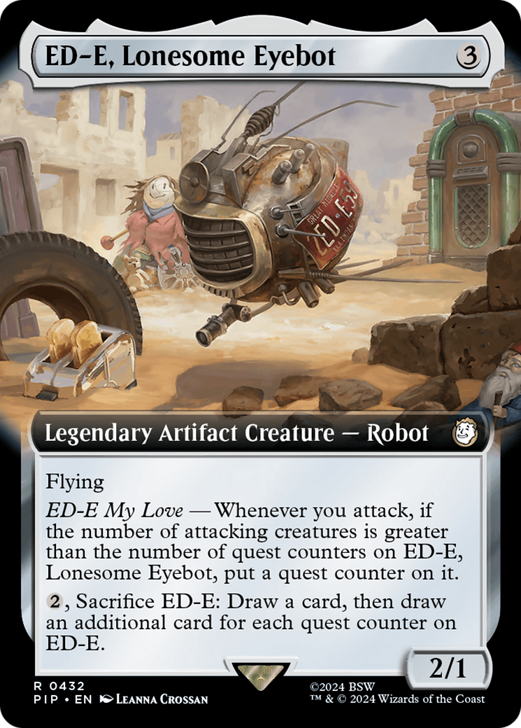 ED-E, Lonesome Eyebot (Extended Art) [Fallout] | Card Citadel