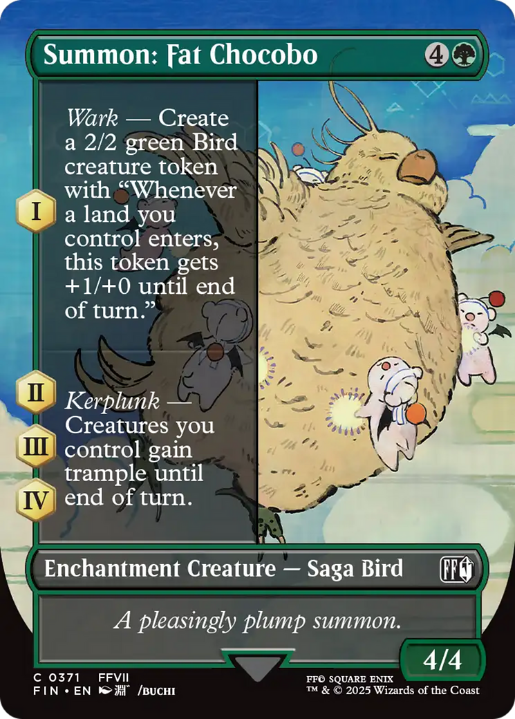 Summon: Fat Chocobo (Borderless) [FINAL FANTASY] | Card Citadel
