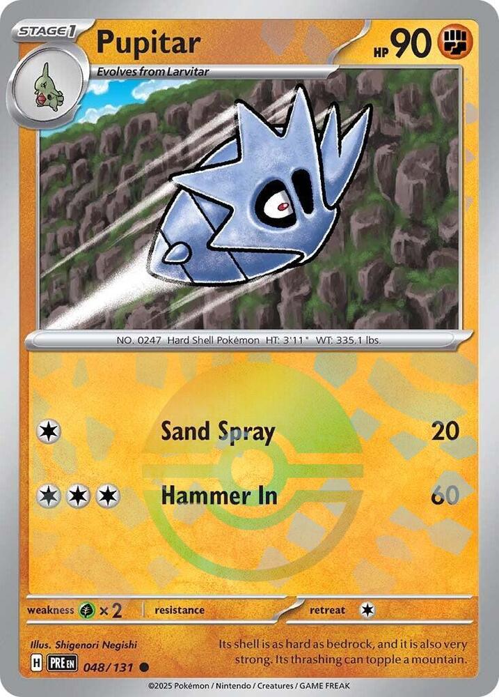 Pupitar (048/131) (Poke Ball Pattern) [Scarlet & Violet: Prismatic Evolutions] | Card Citadel