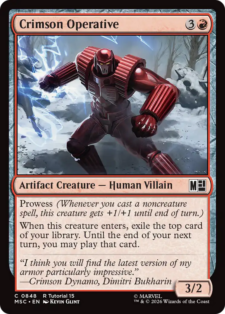 Crimson Operative [Marvel Super Heroes Commander] | Card Citadel