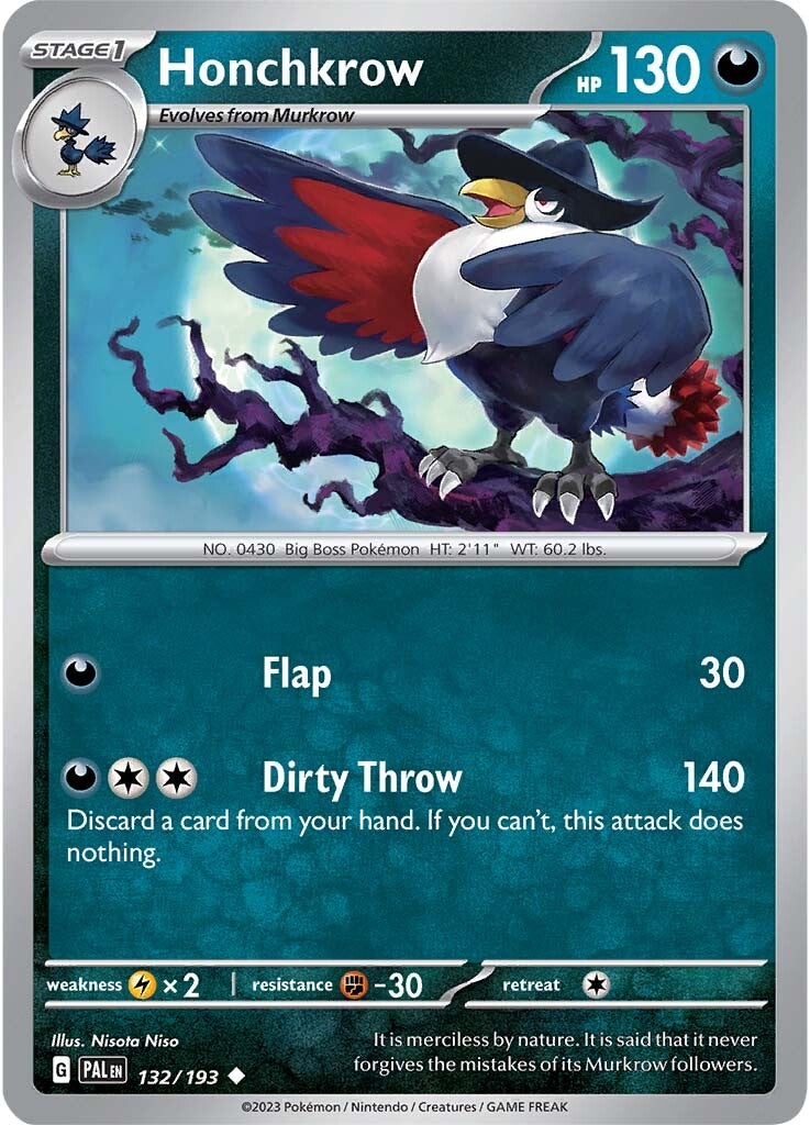 Honchkrow (132/193) [Scarlet & Violet: Paldea Evolved] | Card Citadel