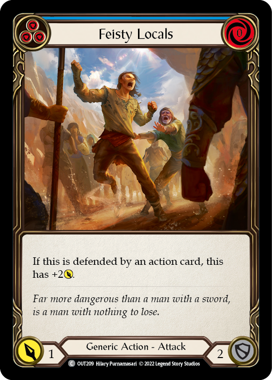 Feisty Locals (Blue) [OUT209] (Outsiders)  Rainbow Foil | Card Citadel