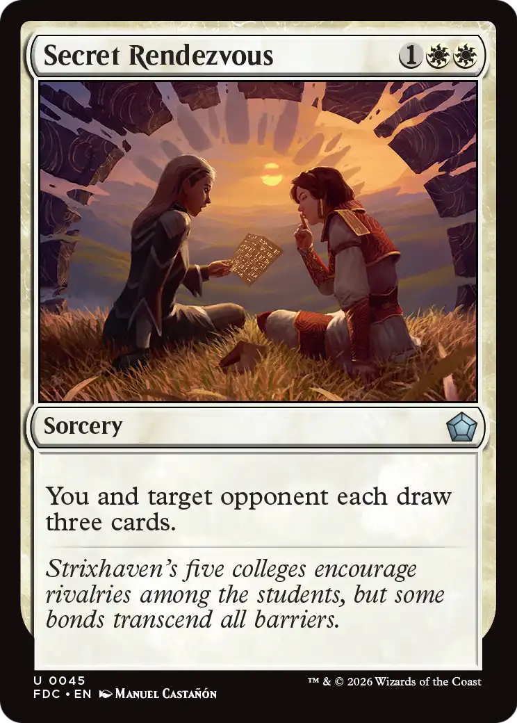 Secret Rendezvous [Foundations Commander] | Card Citadel
