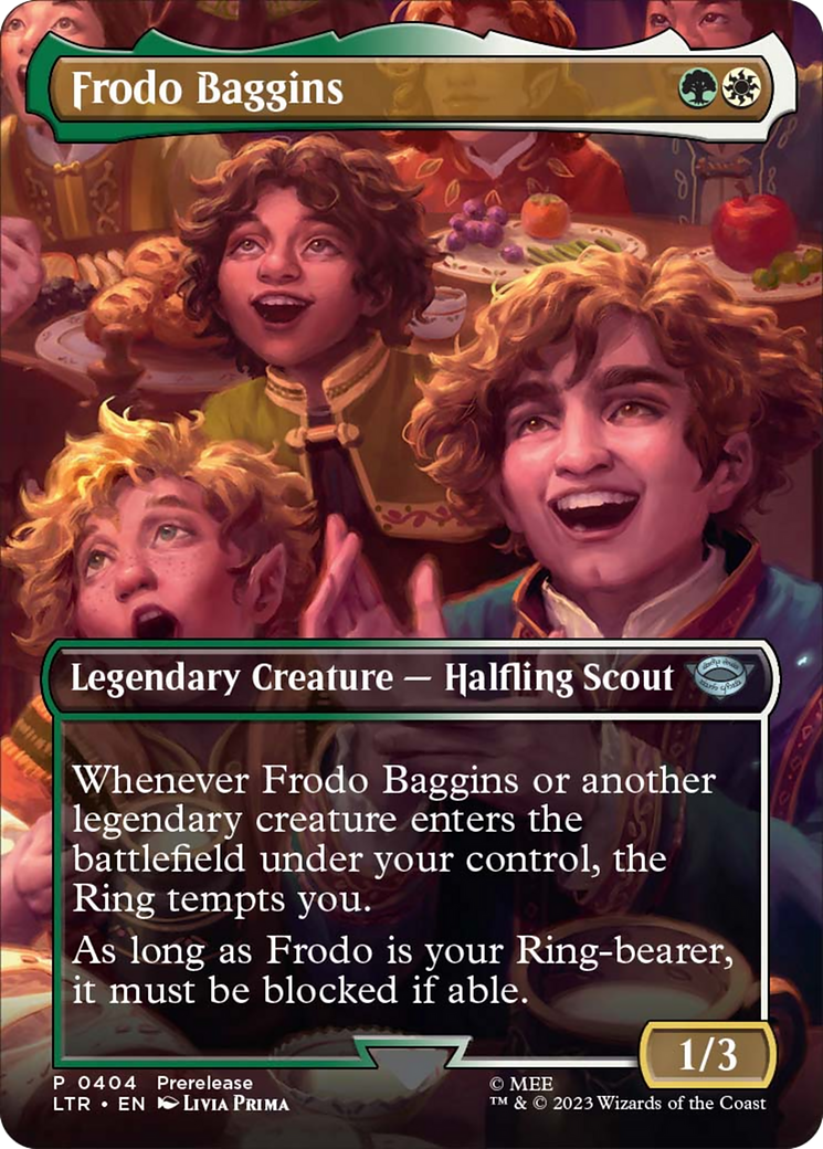 Frodo Baggins (Borderless Alternate Art) [The Lord of the Rings: Tales of Middle-Earth] | Card Citadel