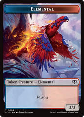 Elemental (0003) // Treasure Double-Sided Token [Secrets of Strixhaven Tokens] | Card Citadel