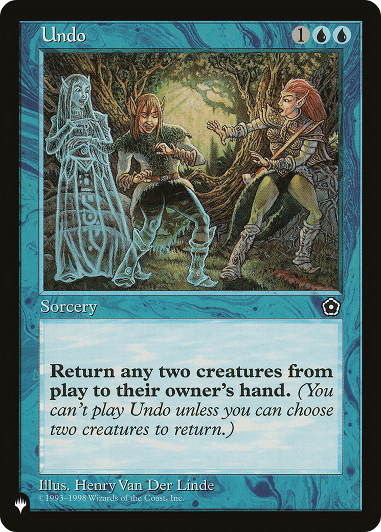 Undo [The List Reprints] | Card Citadel