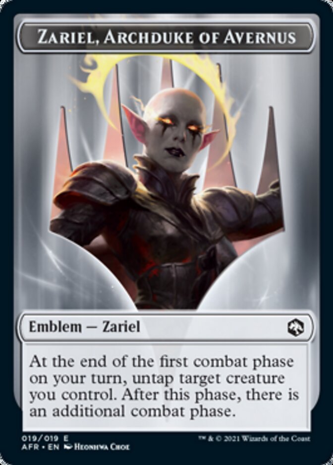 Zariel, Archduke of Avernus Emblem [Dungeons & Dragons: Adventures in the Forgotten Realms Tokens] | Card Citadel