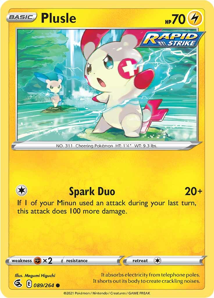 Plusle (089/264) [Sword & Shield: Fusion Strike] | Card Citadel