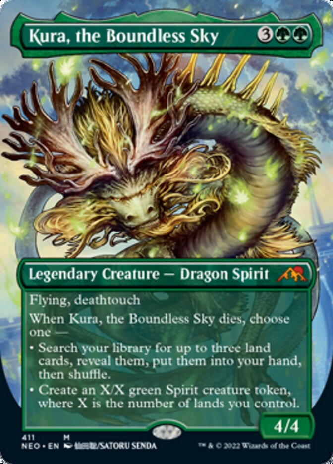 Kura, the Boundless Sky (Borderless Alternate Art) [Kamigawa: Neon Dynasty] | Card Citadel