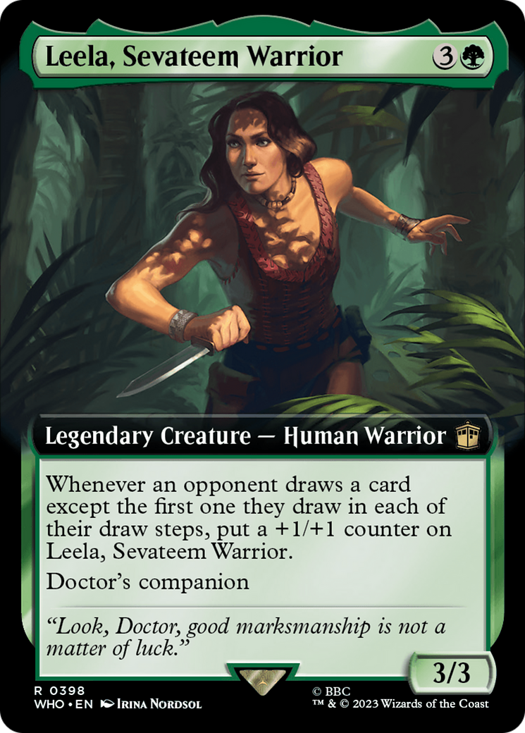 Leela, Sevateem Warrior (Extended Art) [Doctor Who] | Card Citadel