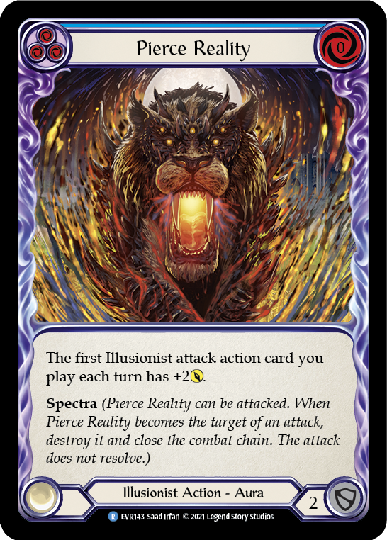 Pierce Reality (Blue) [EVR143] (Everfest)  1st Edition Rainbow Foil | Card Citadel