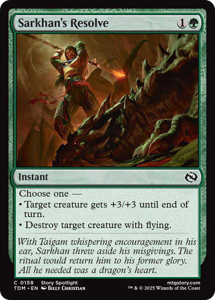 Sarkhan's Resolve [Tarkir: Dragonstorm] | Card Citadel