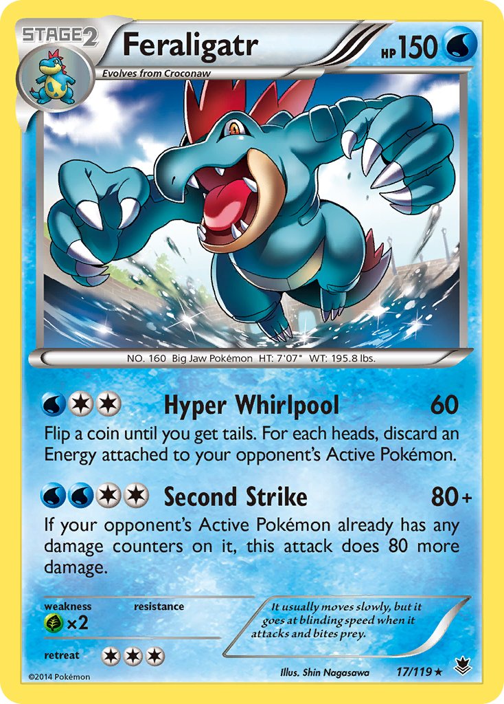Feraligatr (17/119) (Theme Deck Exclusive) [XY: Phantom Forces] | Card Citadel