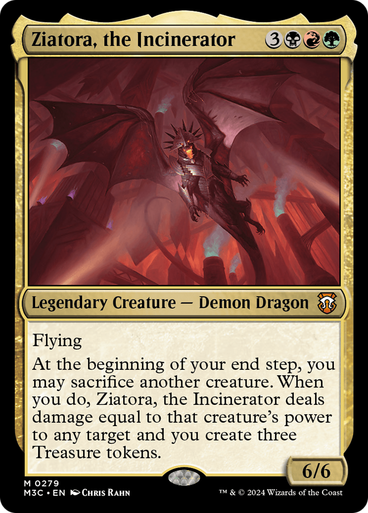 Ziatora, the Incinerator (Ripple Foil) [Modern Horizons 3 Commander] | Card Citadel