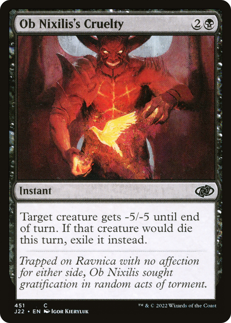 Ob Nixilis's Cruelty [Jumpstart 2022] | Card Citadel