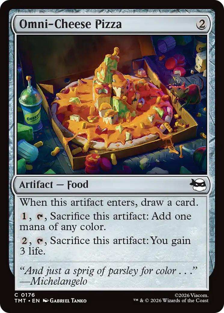 Omni-Cheese Pizza [Teenage Mutant Ninja Turtles] | Card Citadel