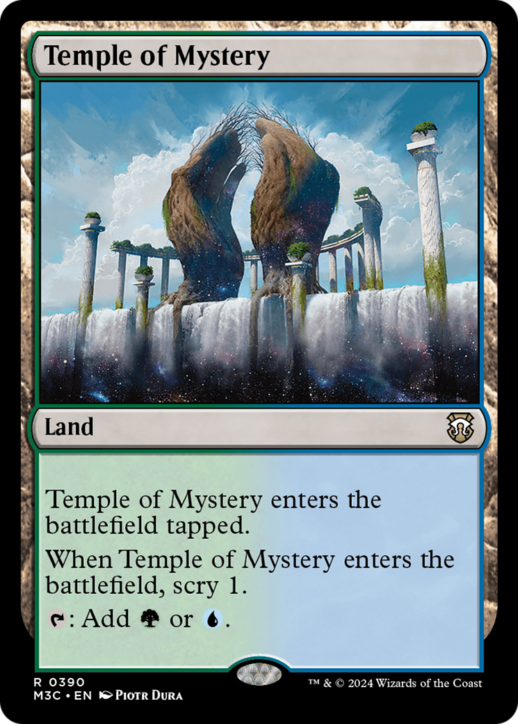 Temple of Mystery (Ripple Foil) [Modern Horizons 3 Commander] | Card Citadel