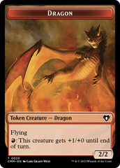 Thopter // Dragon (0020) Double-Sided Token [Commander Masters Tokens] | Card Citadel