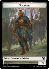 Soldier // Insect Double-Sided Token [March of the Machine Commander Tokens] | Card Citadel