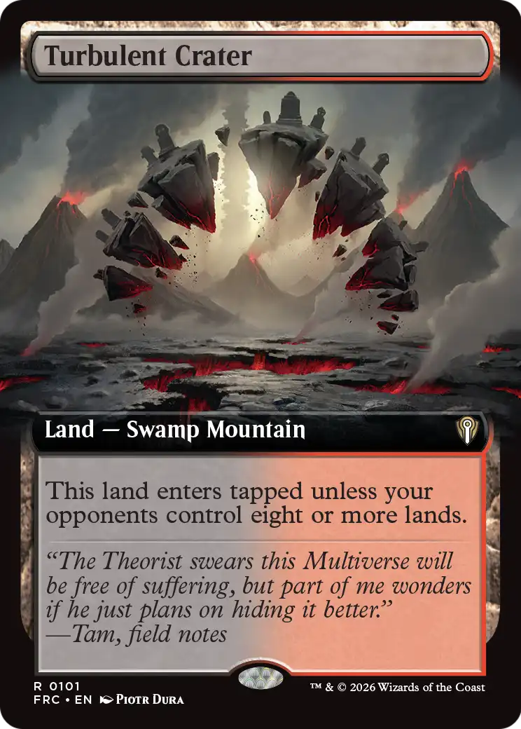 Turbulent Crater (Extended Art) [Reality Fracture Commander] | Card Citadel