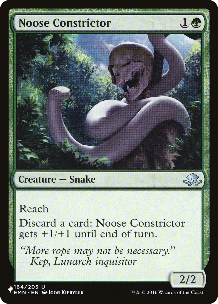 Noose Constrictor [The List Reprints] | Card Citadel