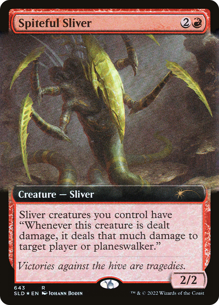 Spiteful Sliver (Extended Art) [Secret Lair Drop Promos] | Card Citadel