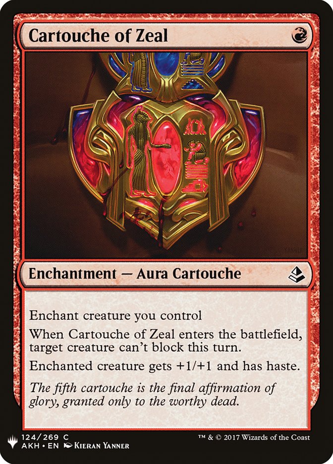 Cartouche of Zeal [Mystery Booster] | Card Citadel