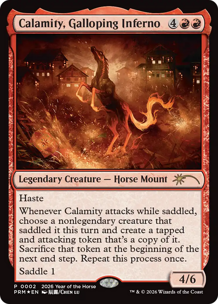 Calamity, Galloping Inferno (Year of the Horse 2026) [Standard Showdown Promos] | Card Citadel