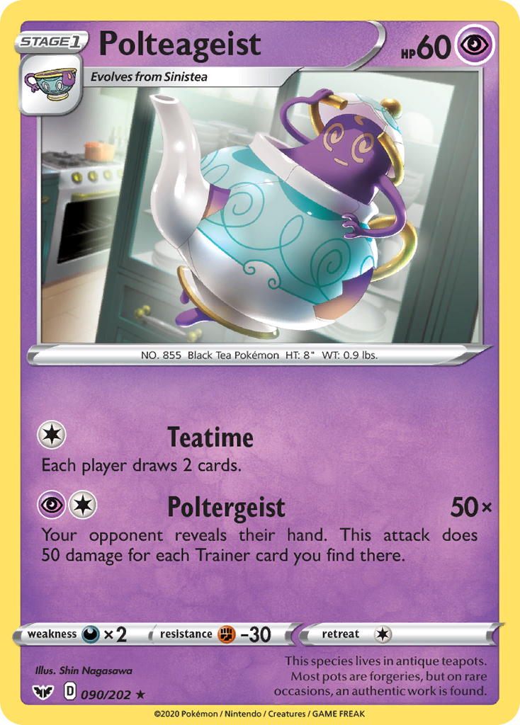 Polteageist (090/202) [Sword & Shield: Base Set] | Card Citadel
