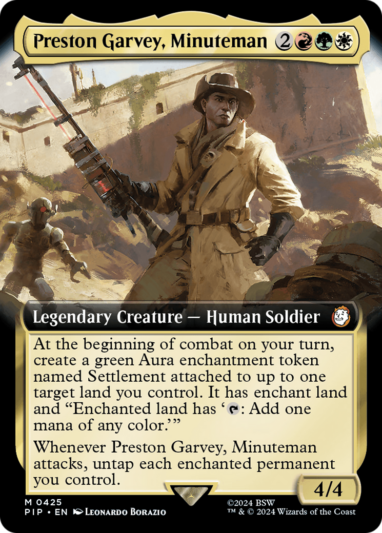 Preston Garvey, Minuteman (Extended Art) [Fallout] | Card Citadel