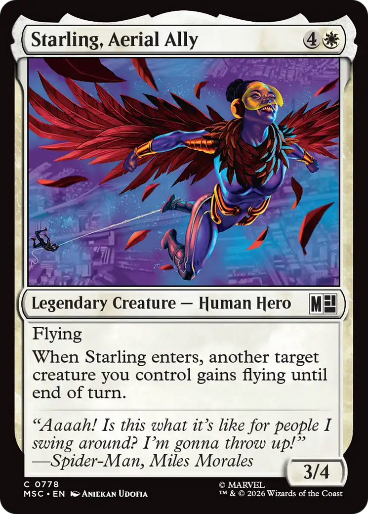 Starling, Aerial Ally [Marvel Super Heroes Commander] | Card Citadel