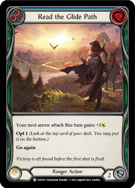 Read the Glide Path (Blue) [EVR102] (Everfest)  1st Edition Normal | Card Citadel