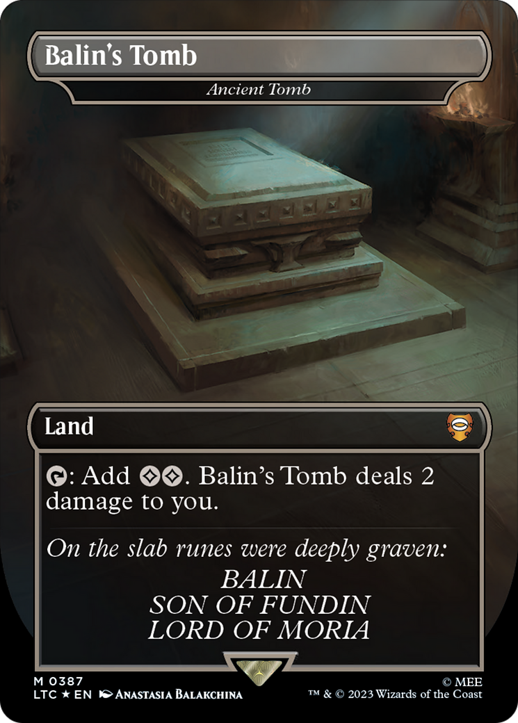 Balin's Tomb - Ancient Tomb (Surge Foil Realms and Relics) [The Lord of the Rings: Tales of Middle-Earth Commander] | Card Citadel