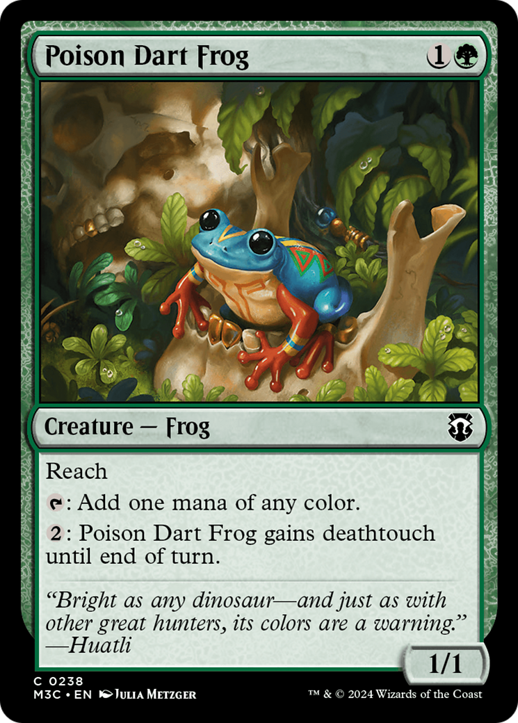 Poison Dart Frog (Ripple Foil) [Modern Horizons 3 Commander] | Card Citadel