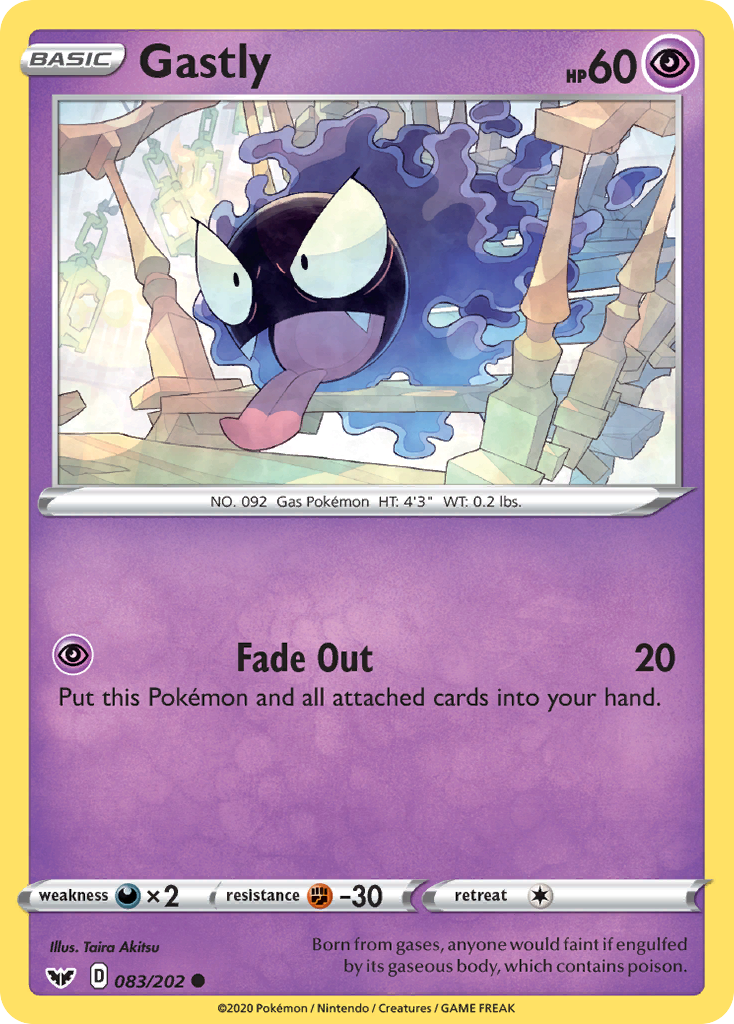 Gastly (083/202) [Sword & Shield: Base Set] | Card Citadel