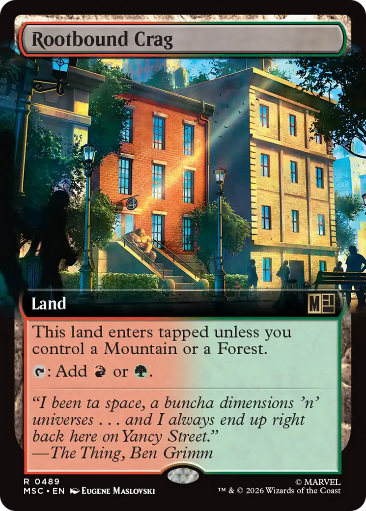 Rootbound Crag (Extended Art) [Marvel Super Heroes Commander] | Card Citadel